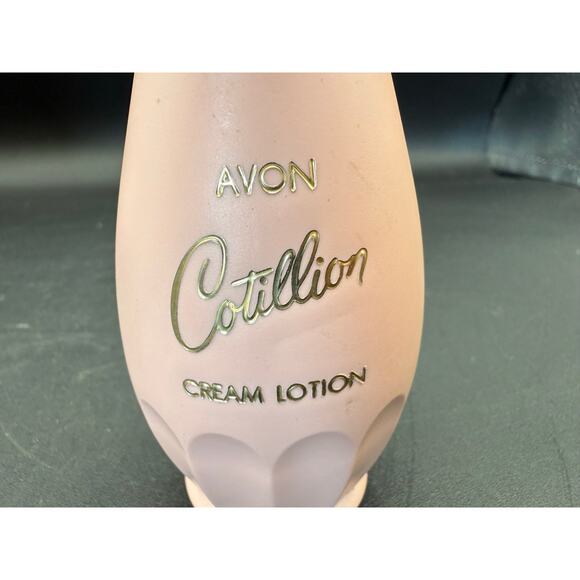 Avon Cotillion Cream Lotion Pink GENIE Bottle 4oz - 1965 - 7.75” Tall - Picture 5 of 6